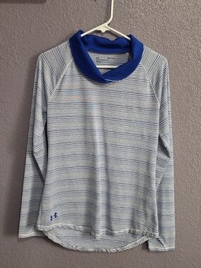 Under Armour Blue Striped Long Sleeve Pullover